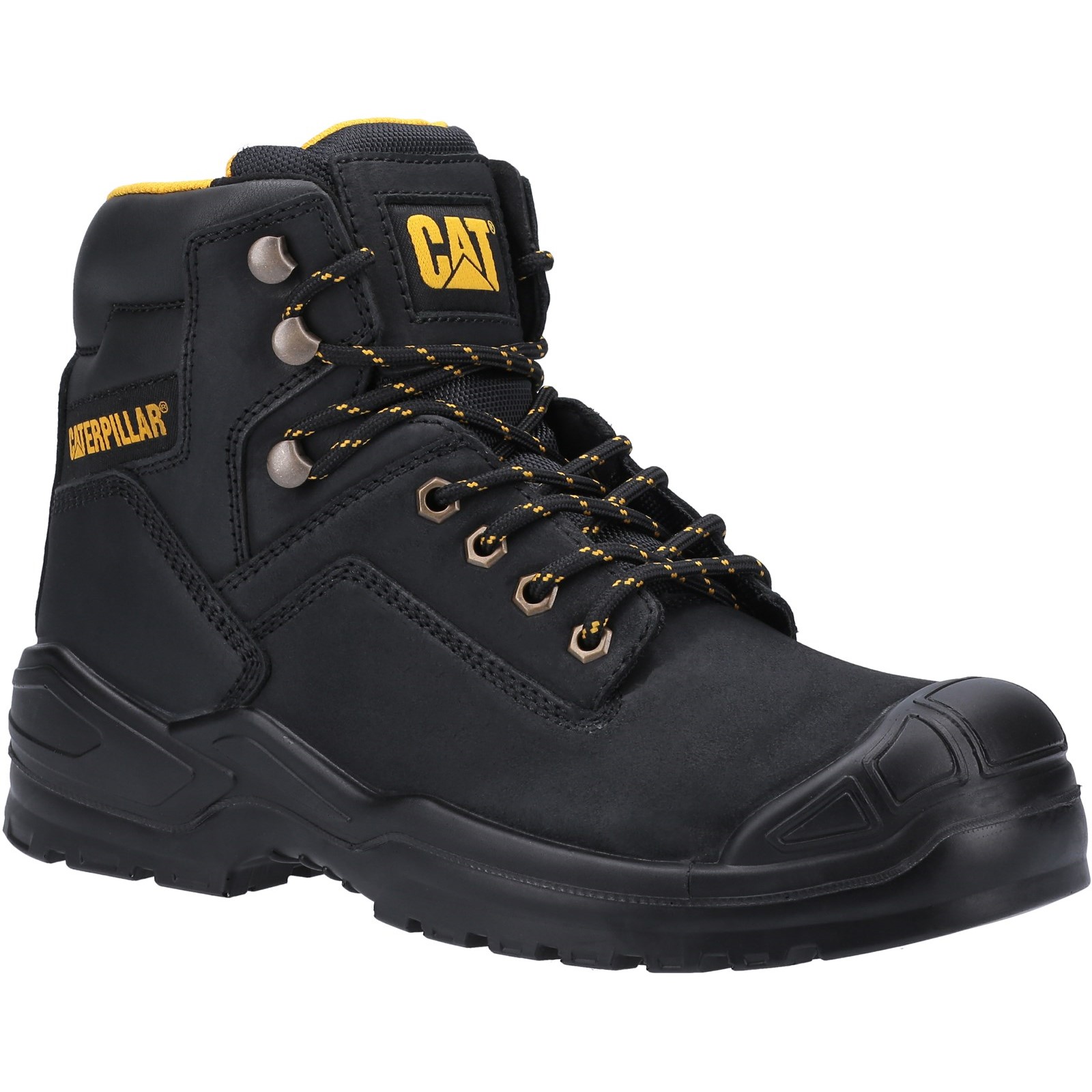 CAT P724913 Black Steel Toe Capped Unisex Safety Boots 10, EU 44