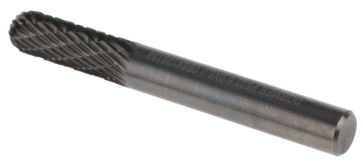 p80560x60 Dormer P805 Series Ball Nosed Cylinder Burr, 6 mm