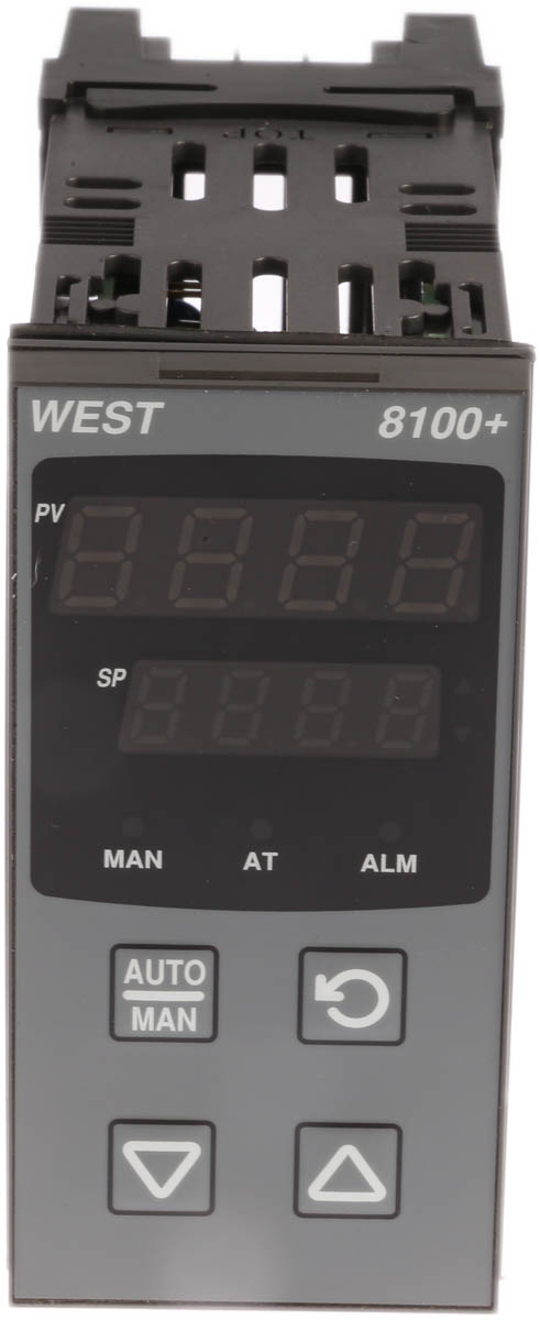 p8100-2100-0000 West Instruments P8100 DIN Rail PID Temperature Controller 1 Input, 1 Output Relay 240V ac On-Off