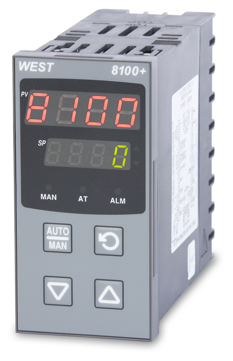 West Instruments P8100 DIN Rail PID Temperature Controller 5 Input, 5 Output Relay 65V ac/dc On-Off
