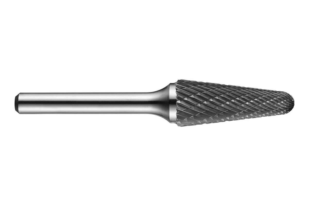 p821127x60 Dormer Ball Nosed Cone Burr, 12.7 mm Carbide