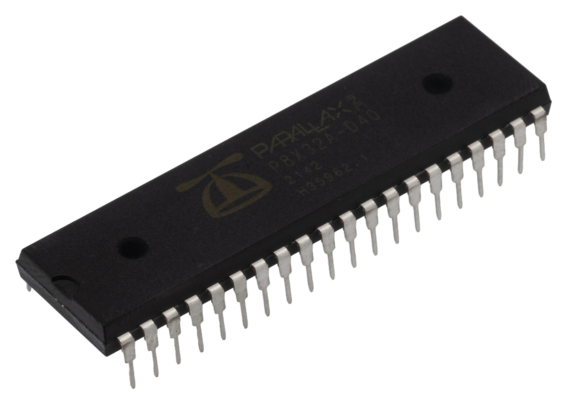 Parallax Inc P8X32A-D40, 32 bit P8X32A, P8X32A Microcontroller, 80 MHz, 64kB ROM, 40-Pin PDIP