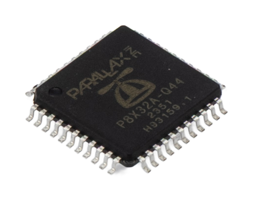 Parallax Inc P8X32A-Q44, 32 bit P8X32A, P8X32A Microcontroller, 80 MHz, 64kB ROM, 44-Pin LQFP