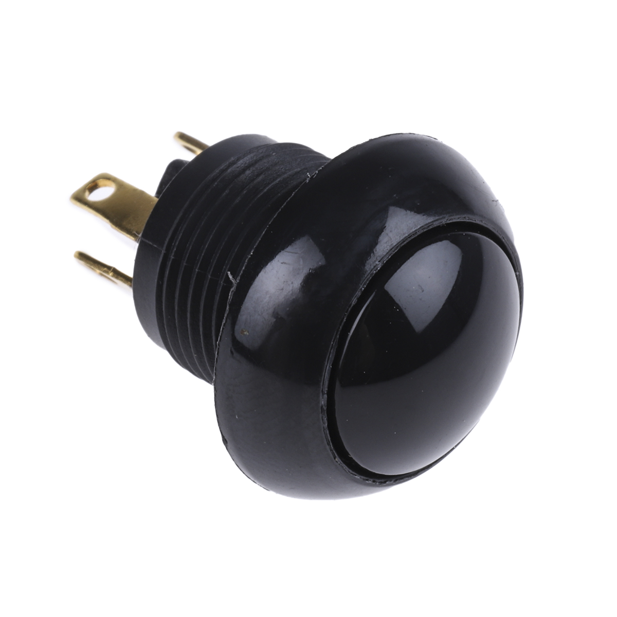 Otto P9 Series Push Button Switch, Momentary, Panel, 0.5 x 0.5 in Cutout, DPDT, Black LED, IP68, 28 V dc 115 V ac