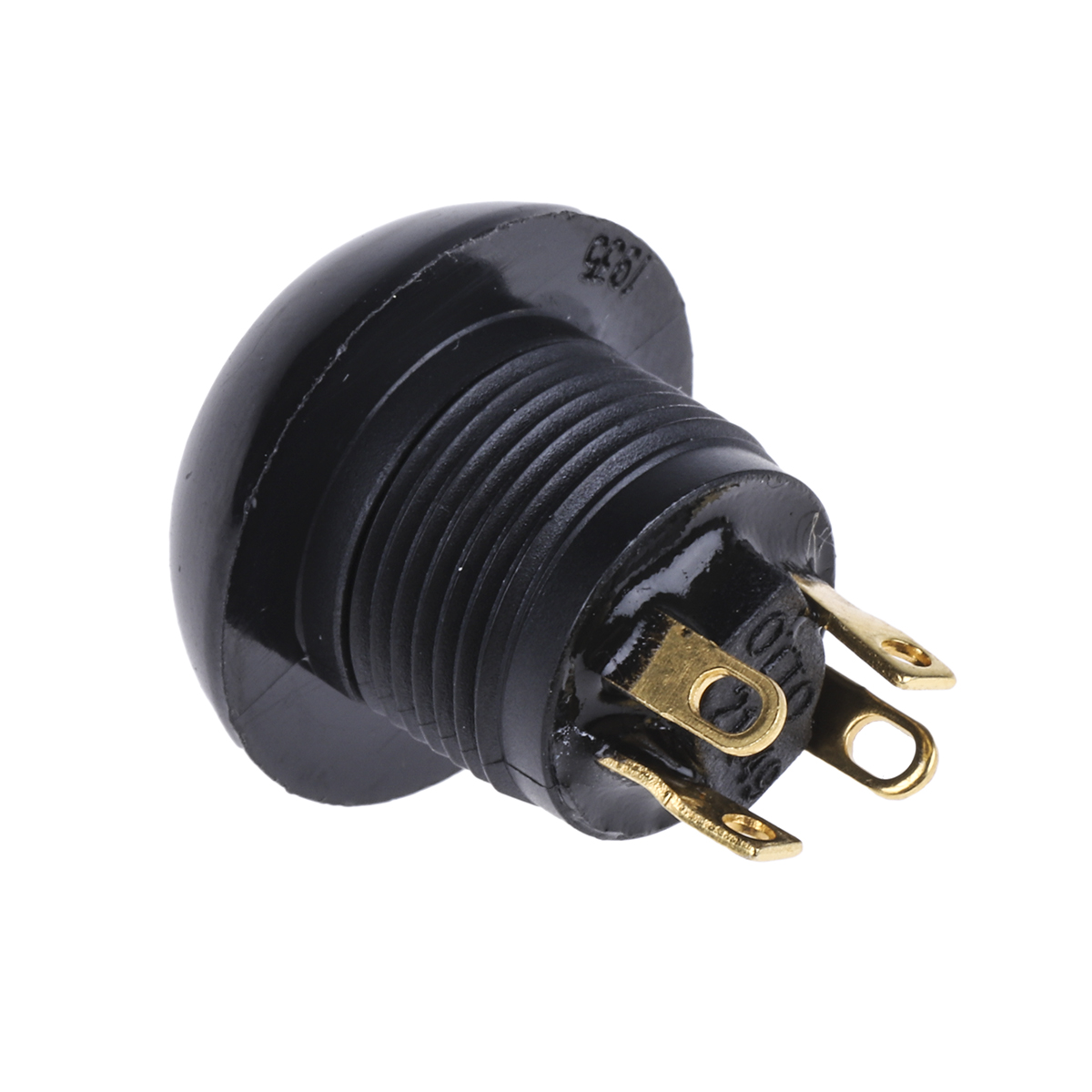p9-113122 Otto P9 Series Push Button Switch, Momentary, Panel, 0.5 x 0.5 in Cutout, DPDT, Black LED, IP68, 28 V dc 115 V ac