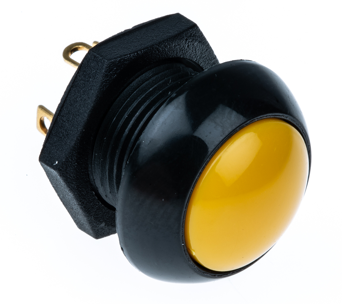 Otto P9 Series Push Button Switch, Momentary, Panel, DPDT, Yellow LED, IP68, 28 V dc 115 V ac