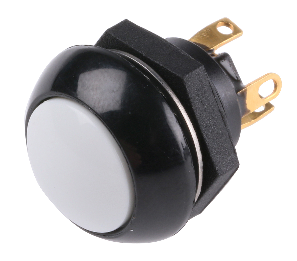 Otto P9 Series Push Button Switch, Momentary, Panel, 0.5 in Cutout, DPDT, White LED, IP68, 28 V dc 115 V ac