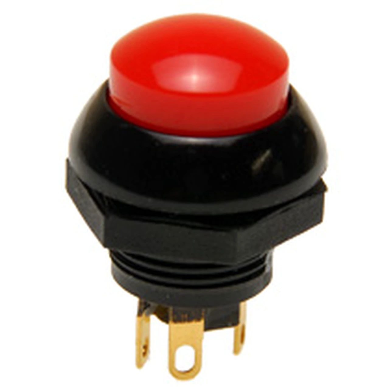 p9-213121 Otto P9 Series Push Button Switch, Momentary, Panel, 0.5 in Cutout, DPDT, Red LED, IP68, 28 V dc 115 V ac