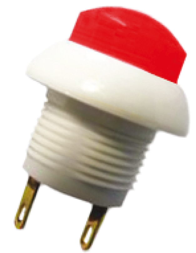 Otto P9 Series Push Button Switch, Momentary, Panel, 12 mm Cutout, DPDT, Red LED, IP64, 28 V dc 115 V ac