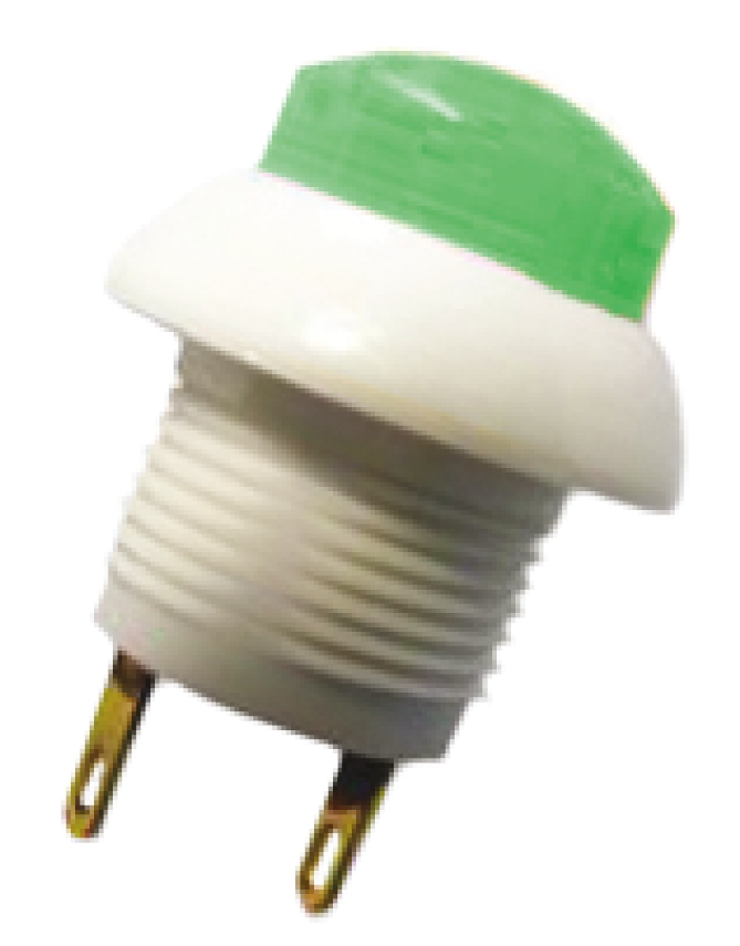 Otto P9 Series Push Button Switch, Momentary, Panel, 12 mm Cutout, DPDT, Green LED, IP64, 28 V dc 115 V ac
