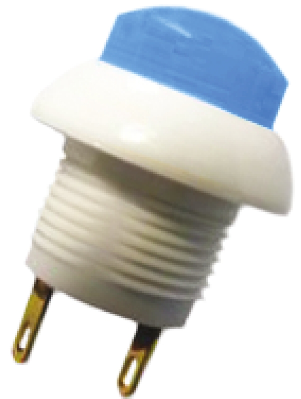 Otto P9 Series Push Button Switch, Momentary, Panel, 12 mm Cutout, DPDT, Blue LED, IP64, 28 V dc 115 V ac