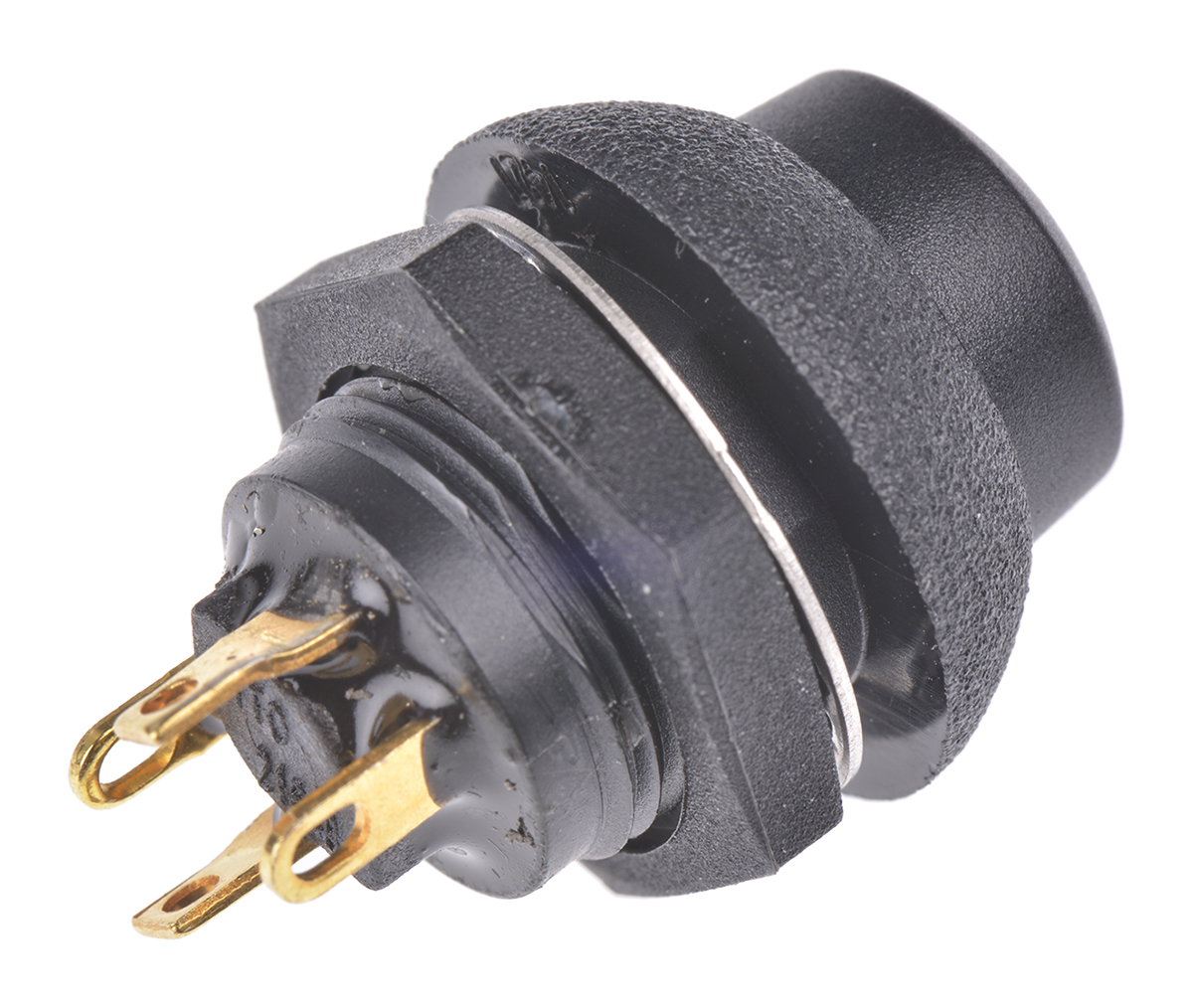 p9-613122 Otto P9 Series Push Button Switch, Momentary, Panel, 0.5 x 0.5 in Cutout, SPDT, Grey LED, IP64, 28 V dc 115 V ac