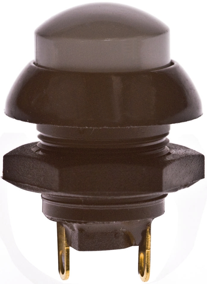Otto P9 Series Push Button Switch, Momentary, Panel, SPDT, Grey LED, IP68, 28 V dc 115 V ac