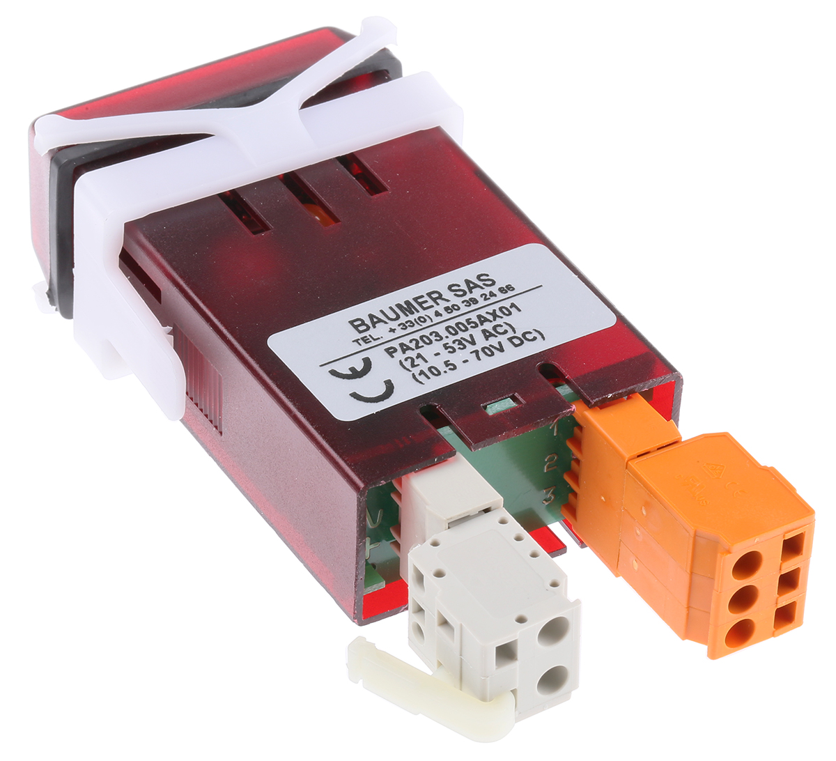 pa203005ax01 Baumer PA203 LED Digital Panel Multifunction Meter for Voltage, Current,  45 mm  x 22.5 mm
