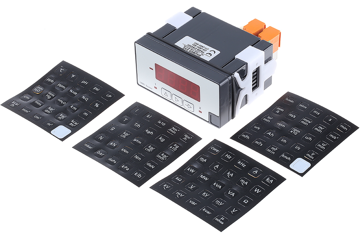 Baumer PA408 LED Digital Panel Multifunction Meter for Resistance, Current, Voltage, Temperature,  45 mm  x 93 mm