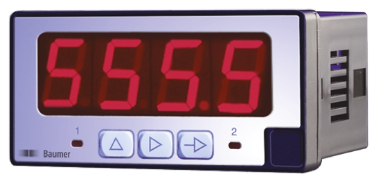 Baumer PA408 LED Digital Panel Multifunction Meter for Current, Voltage, Temperature, Resistance,  45 mm  x 93 mm