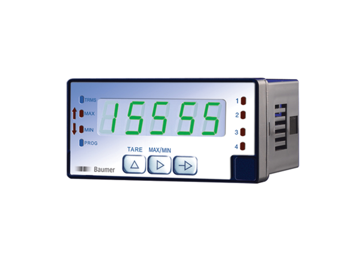 Baumer PA418 LED Digital Panel Multifunction Meter for Current, Voltage, Power,  45 mm  x 92 mm
