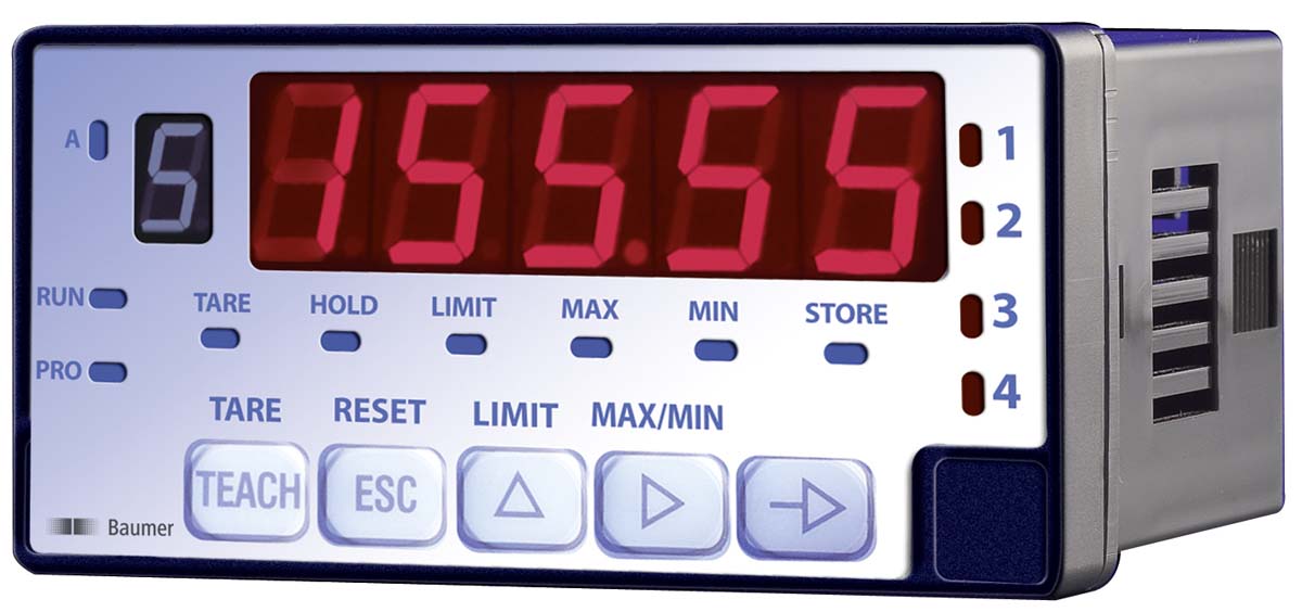 Baumer PA420 LED Digital Panel Multifunction Meter for Current, Voltage,  93 mm  x 45 mm