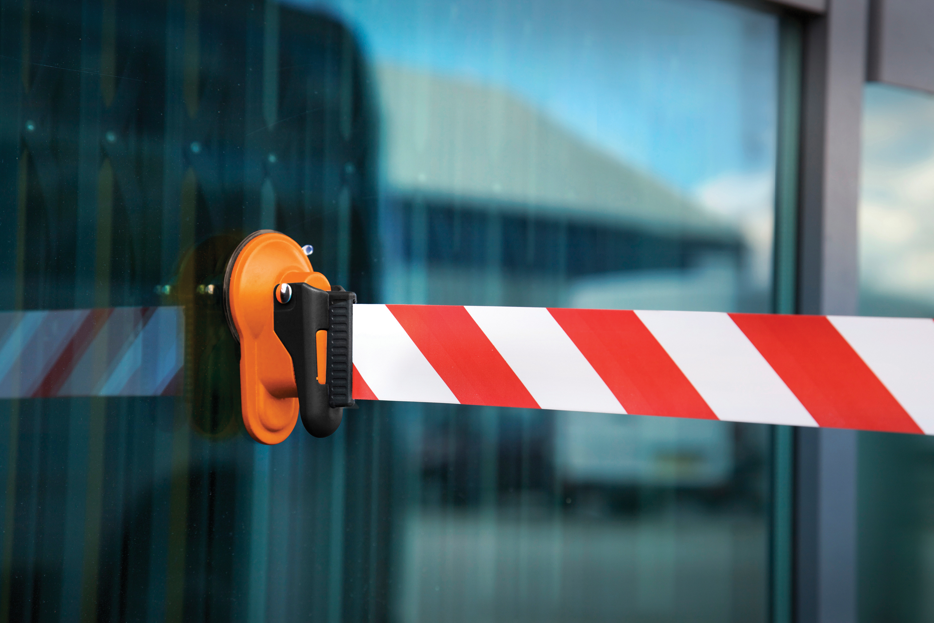 pad01 Skipper Black, Orange Safety Barrier, 117 mm