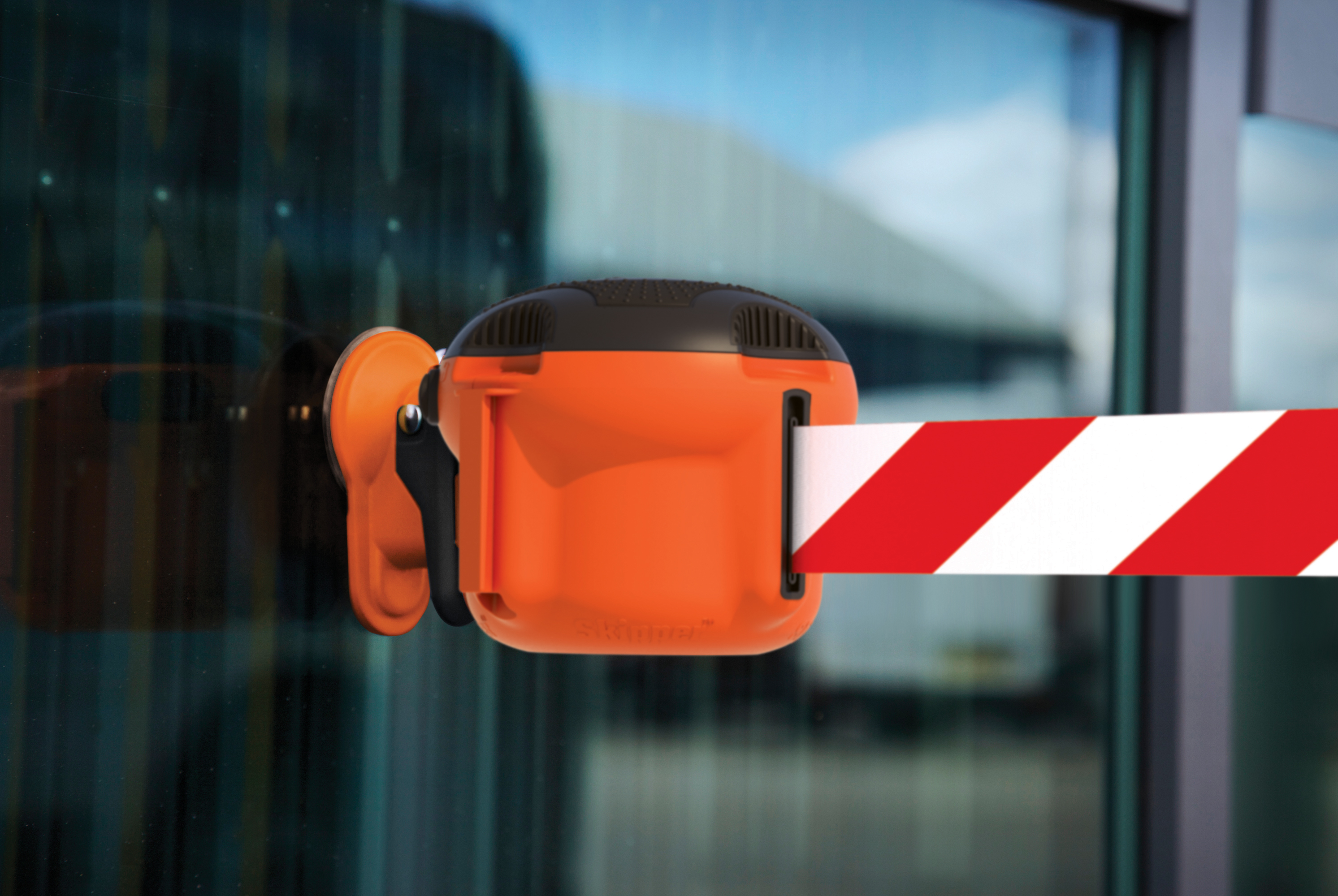 pad01 Skipper Black, Orange Safety Barrier, 117 mm