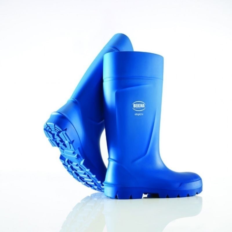 Bekina Steplite EasyGrip Blue Steel Toe Capped Unisex Safety Wellington 5, EU 38 ISO 9001, AS 2210.3:2019 SMKH21341,