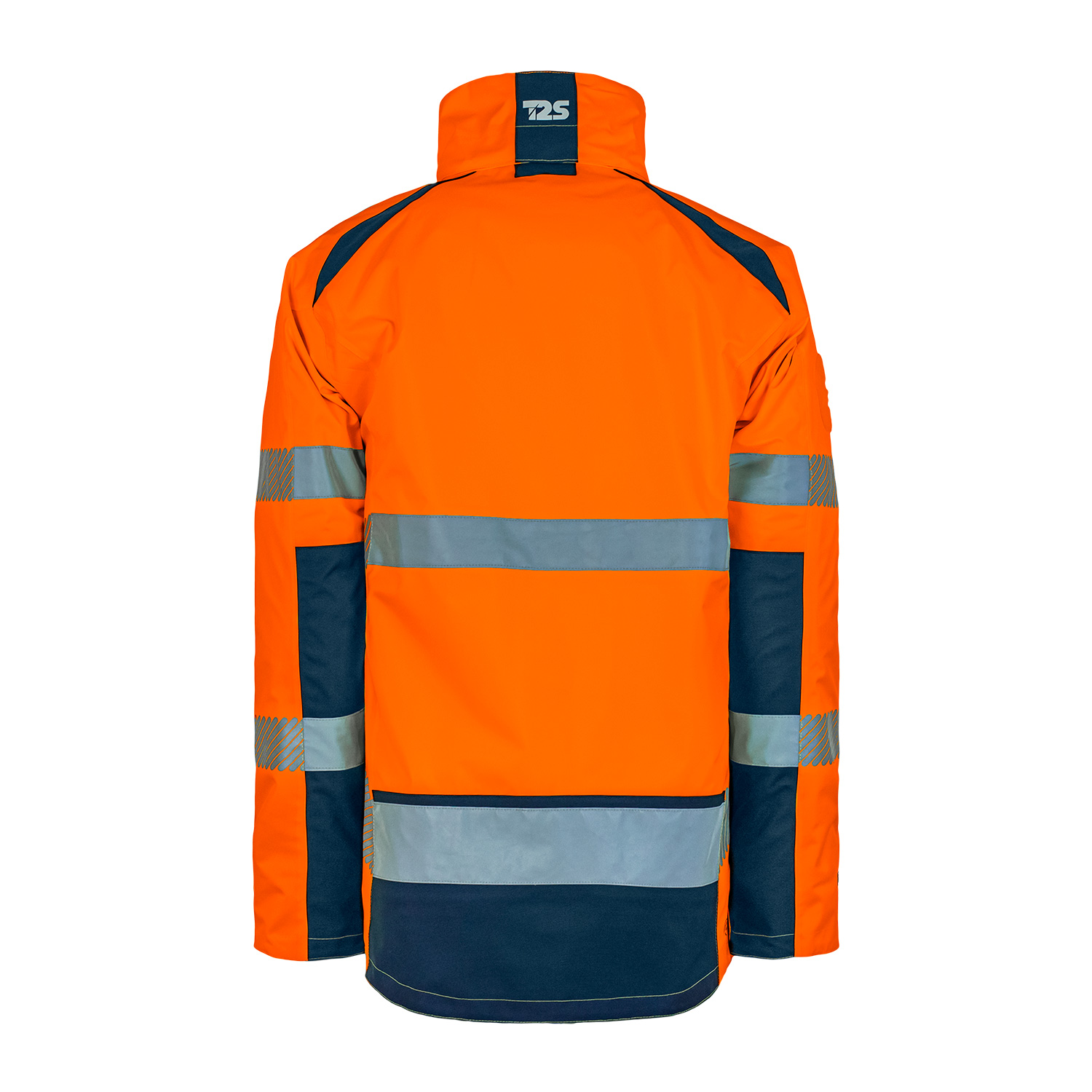 parkalgh01oml T2S PARKALGH01 Orange, Navy Unisex Hi Vis Parka, L