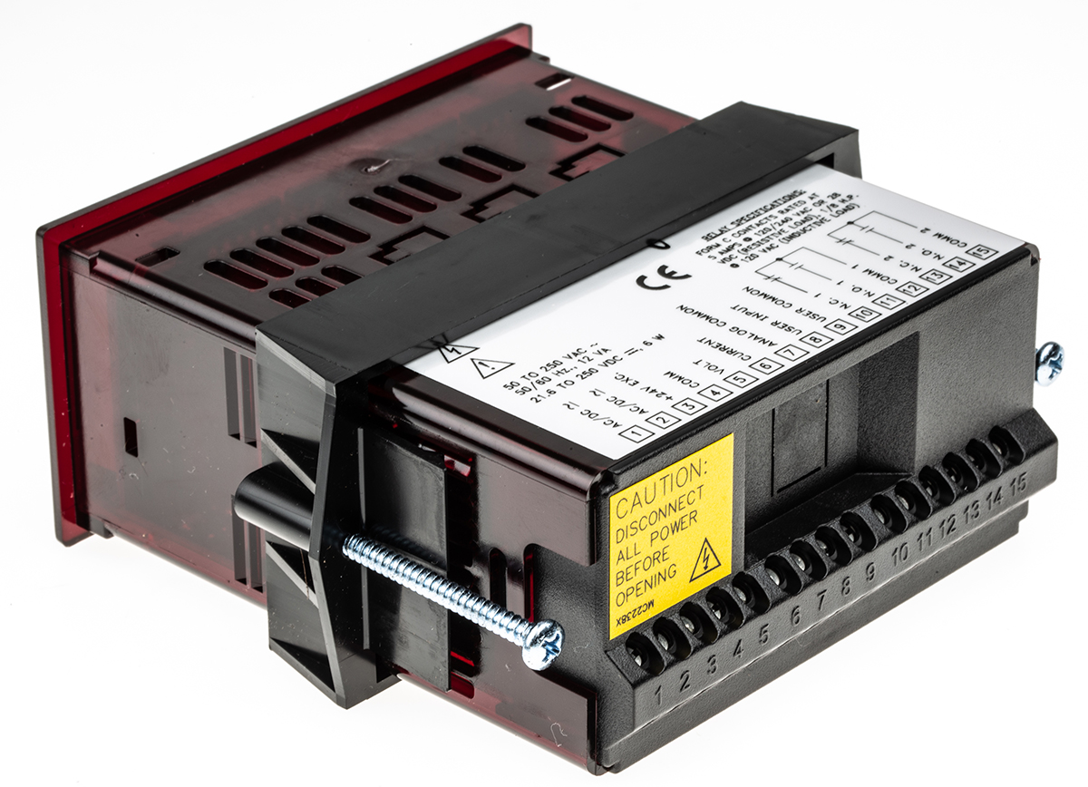 paxla000 Red Lion PAXLA LED Digital Panel Multifunction Meter for Current, Voltage,  45 mm  x 92 mm