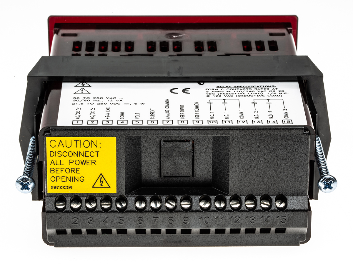 paxla000 Red Lion PAXLA LED Digital Panel Multifunction Meter for Current, Voltage,  45 mm  x 92 mm