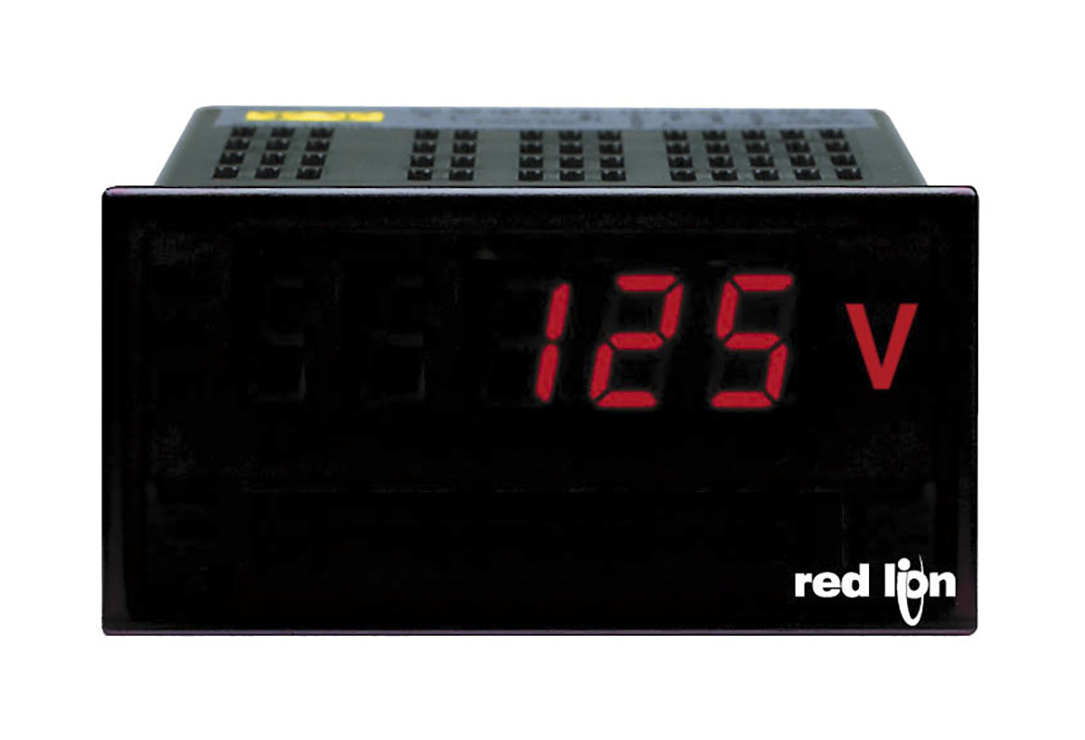 Red Lion PAXLH Series Digital Voltmeter AC, LED Display 3-Digits ±0.1 %, 45 mm, 92 mm