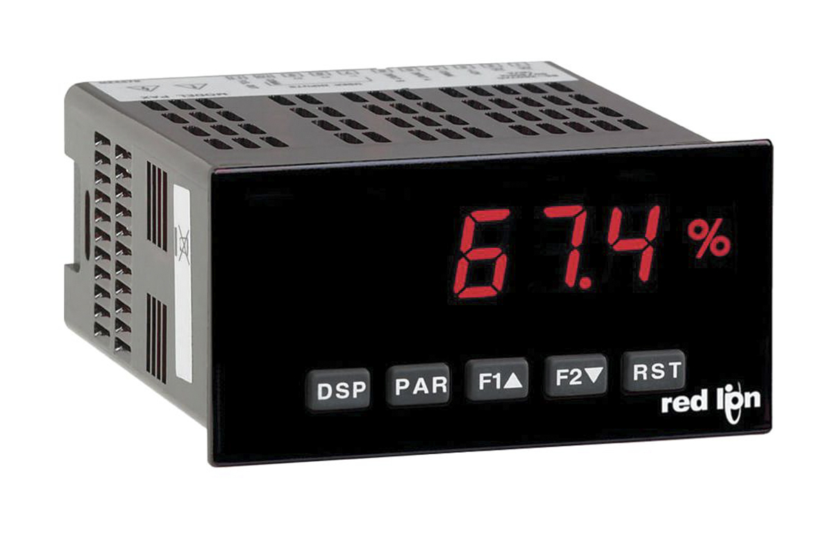 Red Lion PAXT LED Digital Panel Multifunction Meter for Voltage, Current, Temperature,  44.5 mm  x 91.4 mm