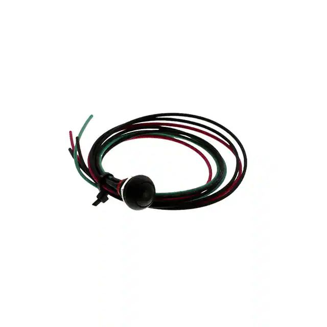 TE Connectivity PB6 Series Illuminated Push Button Switch, On-Off, Panel, 1 NO, Red LED, IP68