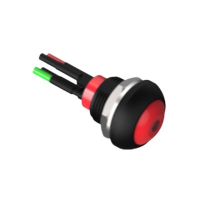 TE Connectivity PB6 Series Illuminated Push Button Switch, On-Off, Panel, 1 NO, Yellow LED, IP68