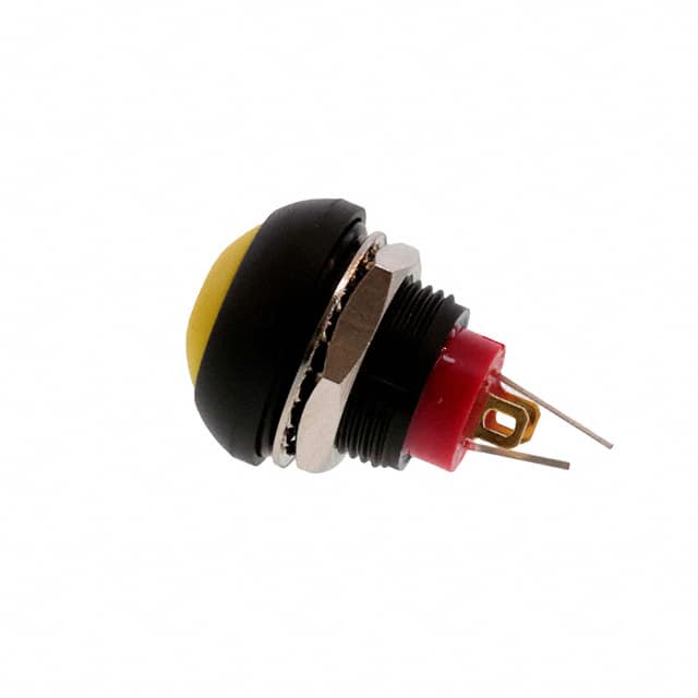 TE Connectivity PB6 Series Illuminated Push Button Switch, On-Off, Panel, 1 NO, Yellow LED, IP68