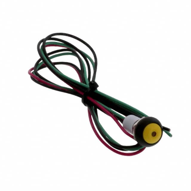 TE Connectivity PB6 Series Illuminated Push Button Switch, On-Off, Panel, 1 NO, Yellow LED, IP68