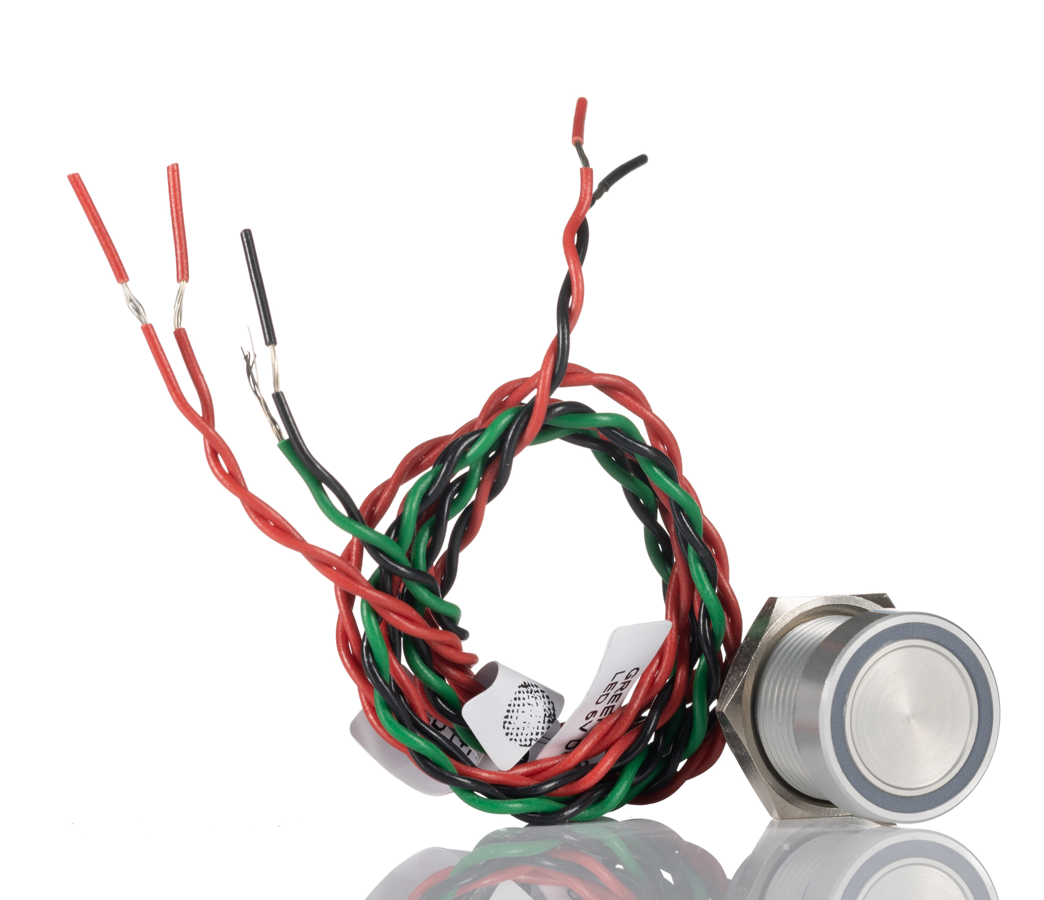 APEM Illuminated Piezo Switch, Momentary, SPST, IP68 Solder, 200mA, 75 °C, -40 °C