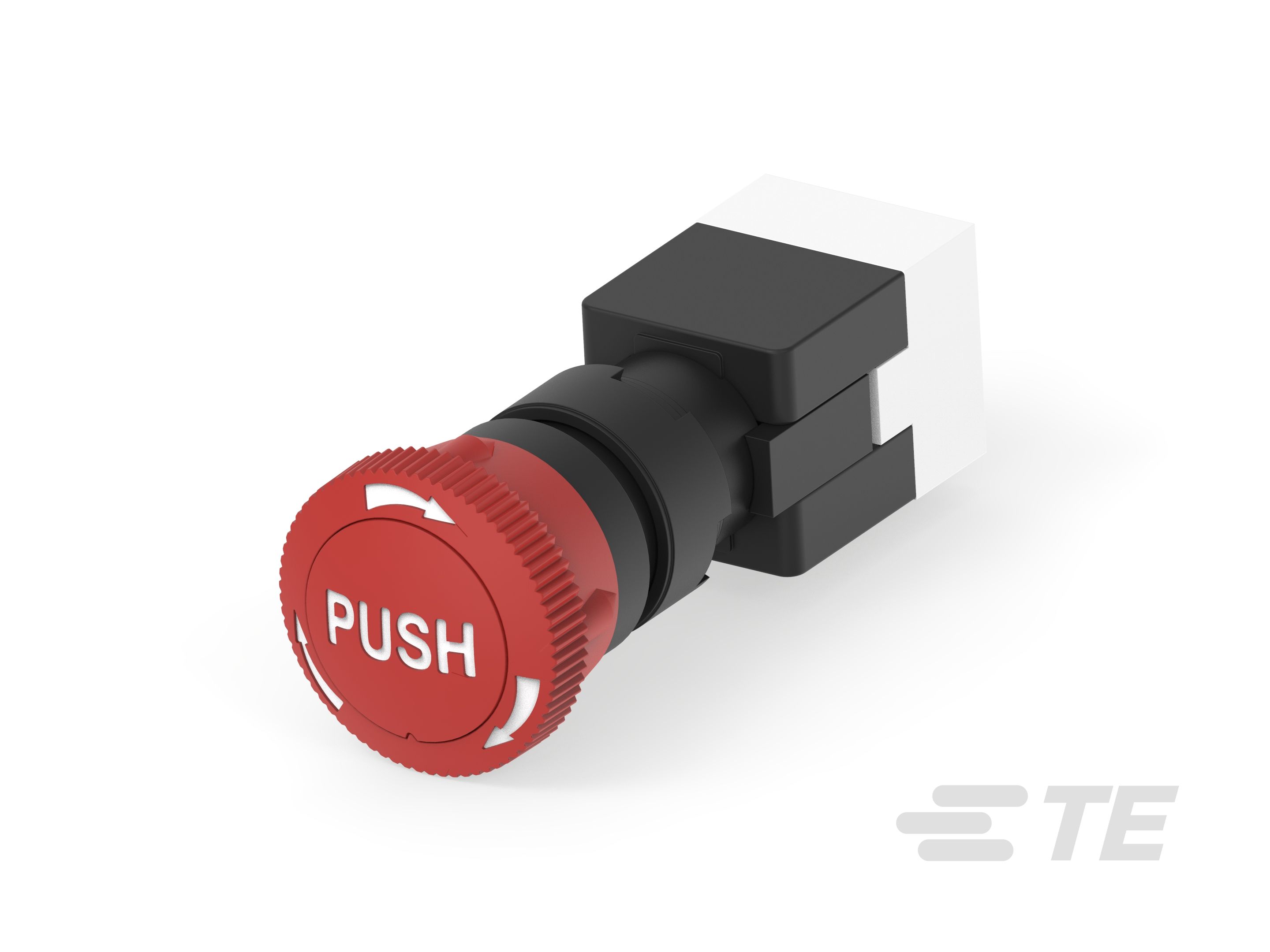 TE Connectivity PBES16 Series Twist Release Emergency Stop Push Button, Panel Mount, 16 mm Cutout, 1 NC, IP65