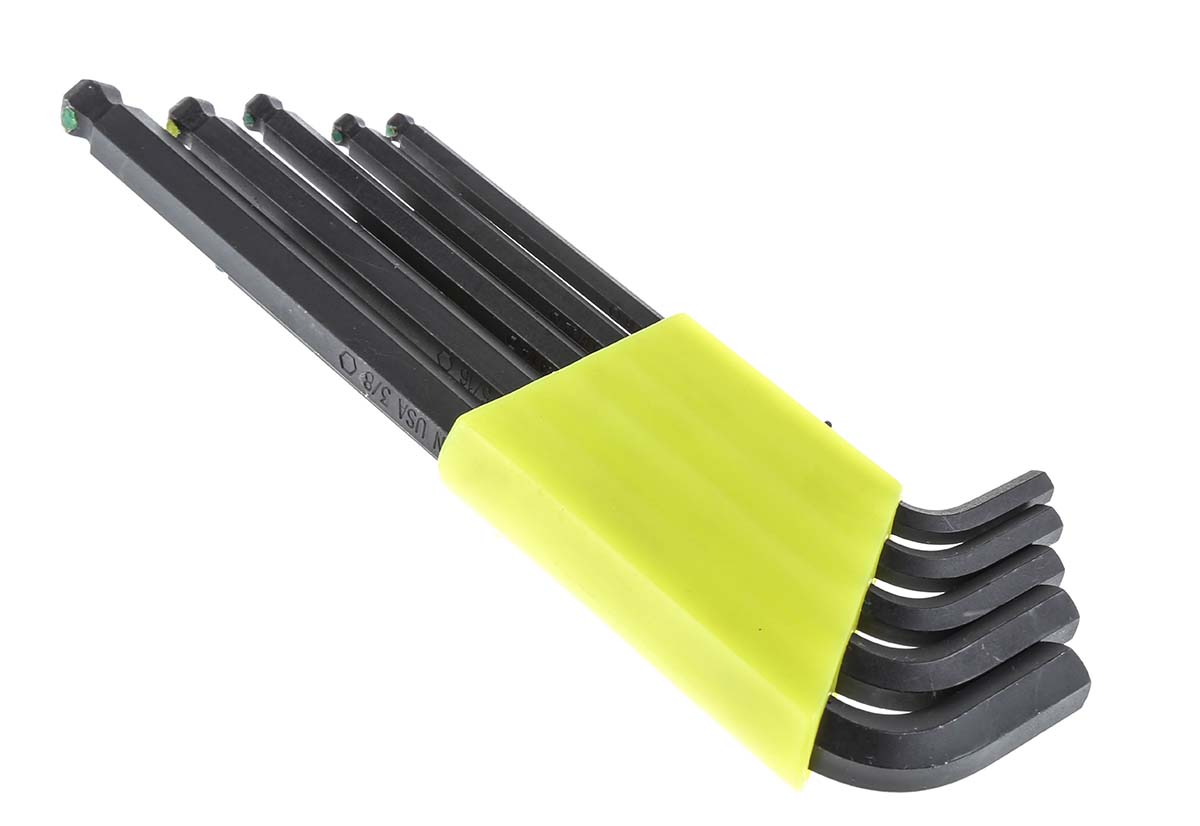 pblx13 Bondhus 13 piece L Imperial Hex Key Set, Hex size 0.05 to 9.53 mm