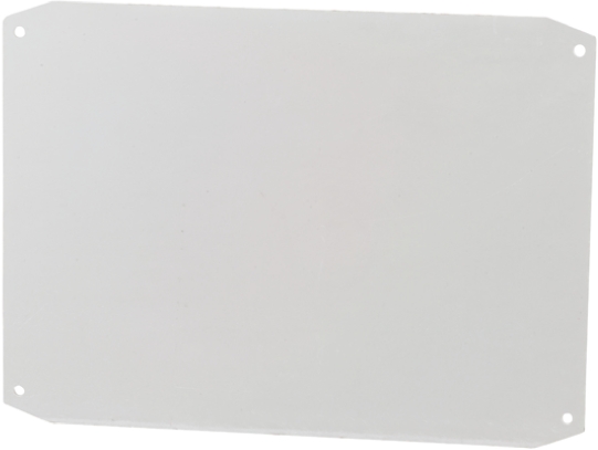 BJ Enclosures Polyethylene Terephthalate Mounting Plate, 360mm W, 458 mm L for Use with Minipol Enclosure