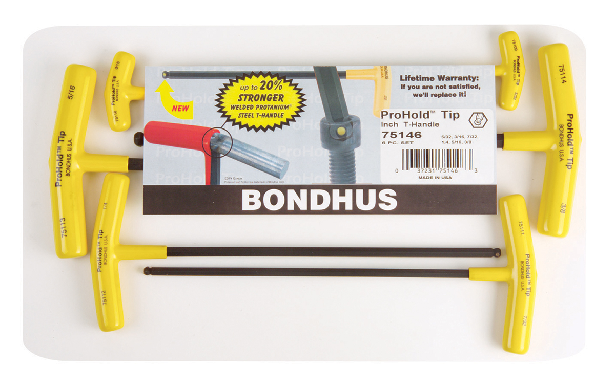 Bondhus 6 piece Curved inch Hex Key Set