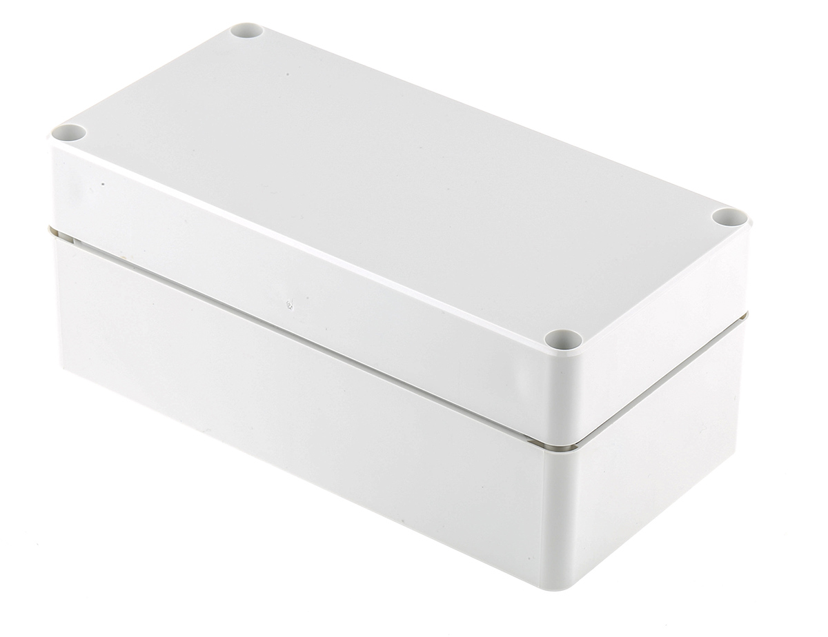 Fibox Euronord II Series Grey Polycarbonate Enclosure, IP67, IP66, IK07, IK08 65 mm, 160 mm, 80 mm