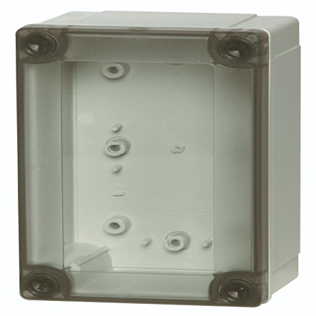 Fibox PC Series Grey Polycarbonate General Purpose Enclosure, IP66, IP67, IK08 130 mm, 75 mm, 80 mm