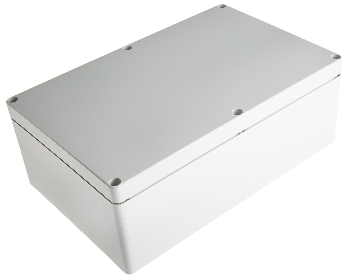 Fibox Euronorm II Series Grey Polycarbonate Enclosure, IP67, IP66, IK08, IK07 90 mm, 250 mm, 160 mm