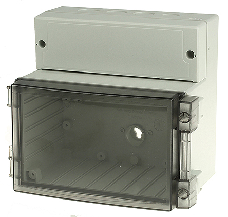 Fibox CARDMASTER Grey Polycarbonate Enclosure 134 mm, 188 mm, 160 mm