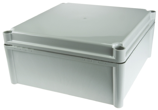 Fibox SOLID PC Series Grey Polycarbonate Enclosure, IP67, IK09, IK08 130 mm, 278 mm, 278 mm
