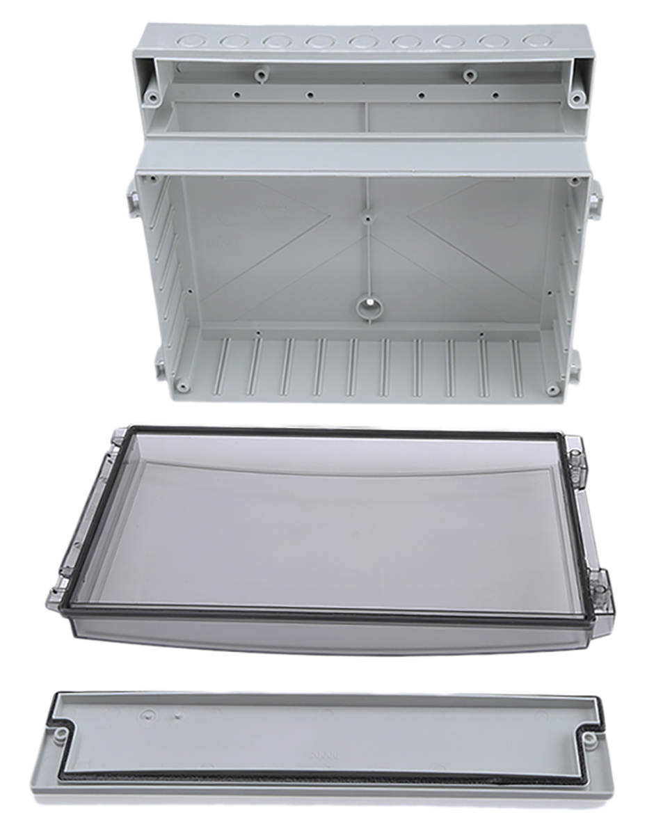 pc-3025-3-enclosure Fibox CARDMASTER Grey Polycarbonate Enclosure 129 mm, 320 mm, 260 mm