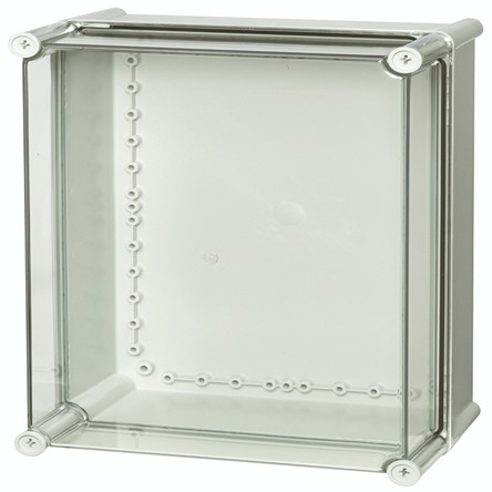 Fibox PC Series Grey Polycarbonate General Purpose Enclosure, IP65, IK08 380 mm, 180 mm, 280 mm