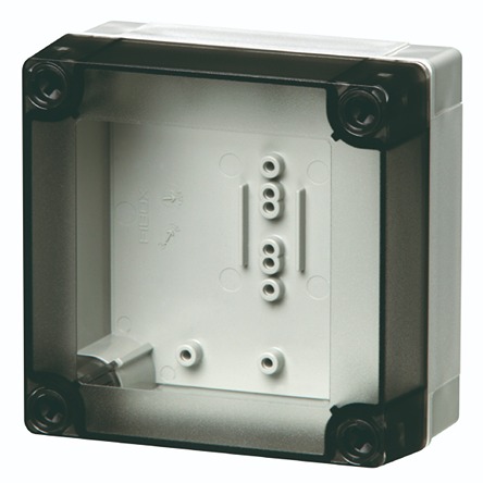 Fibox PC Series Grey Polycarbonate General Purpose Enclosure, IP66, IP67, IK08 100 mm, 50 mm, 100 mm
