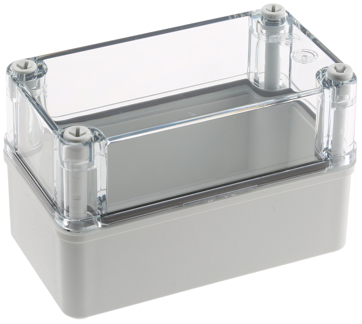 Fibox Piccolo Series Grey Polycarbonate Enclosure, IP66, IP67, IK08 85 mm, 140 mm, 80 mm