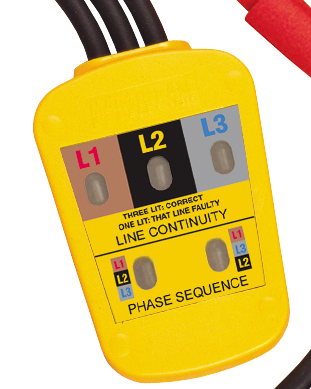 pc15250 Martindale PC 15250 Phase Rotation Tester 40 Hz, 60 Hz Max, 600V ac Max