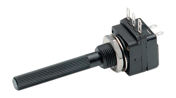 PIHER SENSORS AND CONTROLS S.S.A 1 kΩ Linear Potentiometer 1-Turns 1-Gang Panel Mount, PC16SH10CP06-102A2020-CTA